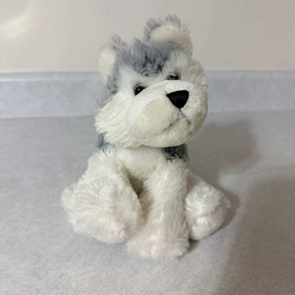 Ganz Webkinz Husky Plush Grey White Dog Stuffed Animal HM120 No Code Toy